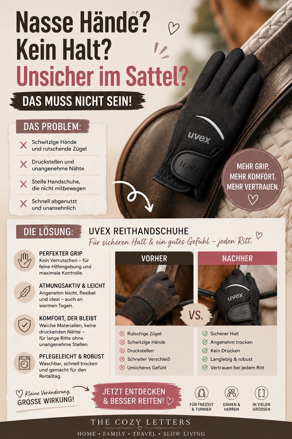 Kleine Entscheidung, großer Unterschied – meine UVEX Reithandschuhe